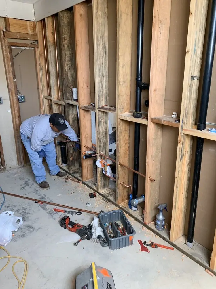 Commercial rough-in plumbing for Water Heater Replacement in West Springfield Town